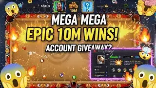 10 Million Win in 8 Ball Pool! 🎱 Special Account Reveal at the end! 💎