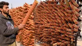 How Textile Spinning Paper Cone Are Made ll Factory inside