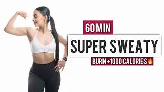1 HOUR SUPER SWEATY WORKOUT 🔥 | 20 MIN HIIT TABATA + LEG & GLUTES + ALL STANDING