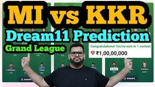 MI vs KKR Dream11 Prediction 2025|MI vs KKR Dream11 Team|