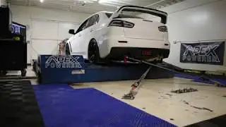 Evo x mhi18k fbo e85 dyno pull 450+whp