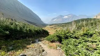 Glacier National Park, Montana, USA. |Siyeh Pass, Hidden Lake, St Mary Falls