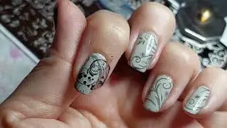 CJS Double Stamping Mani (inspo from Glam Nails Challenge on Instagram) #nailart