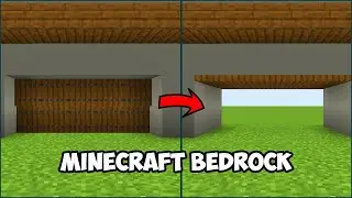 Redstone Builds! - Garage Door (Bedrock) | Minecraft House