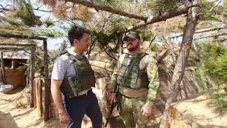 Интервью с российским военным в окапах на Днепре/Dinyeper Nehri'nin sıfır noktasında Rus asker ile