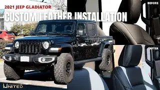 2021 Jeep Gladiator Sport - Installing Aftermarket Leather Seats | United Automotive Interiors