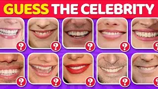 Угадайте знаменитость по улыбке за 2 секунды 💋⏱️ | 70% проиграют!