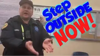 Officer gets &ldquo;TRIGGERED&rdquo; over Recording & BARKS orders to leave Police Station but then gets OWNED!!