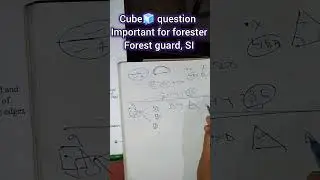 cube🧊 question practice ||ossc ||OSSSC previous year math questions forester Forestguard li exam
