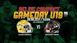 Relive compact in 39min. U19 GFLJ Cologne Crocodiles vs Düsseldorf Panther