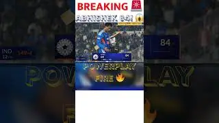 🔥 Abhishek Sharma 84(35) 😱 POWERPLAY TABAHI! | IND vs NZ | #Shorts #cricket #youtubeshorts #indvsnz