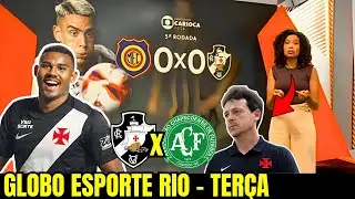 GLOBO ESPORTE RIO | TER&Ccedil;A | DINIZ REPETE DESCULPAS | VASCO EMPATA | CUIABANO E SPINELLI NO VASCO E+