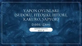 Yapon oyunları ( Sudoku, Fitoşiki, Hitori, Kakuro, Sapyor)