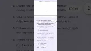 MDU BA LLB 5 year course 9 th semester and 3 year course 5 th semester law of corporate finance 2020