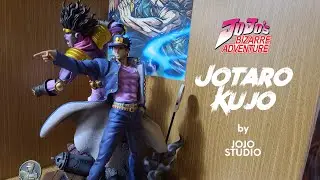 JOJO&rsquo;s BIZARRE ADVENTURE: Jotaro Kujo & star platinum 1/6 statue by JoJo Studio UNBOXING