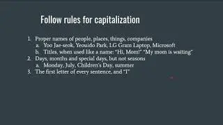 Writing Mechanics 02: Capitalization