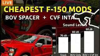 LIVE: Cheapest F-150 Mods! BOV Spacer + CVF Intake = Turbo Sound w/o DTCs. #truckmods #fordf150