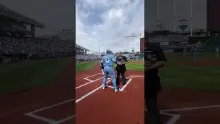 Taking the Field with Salvador Perez on Opening Day #kansascityroyals #pov #openingday #MLB #runout