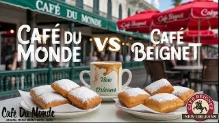 Beignet Battle Cafe Du Monde VS Cafe Beignet in New Orleans
