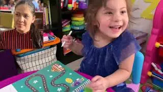 Kids Early Learning Activity | Sai Practice Pen Tracing | Toy Review | Sai and Family