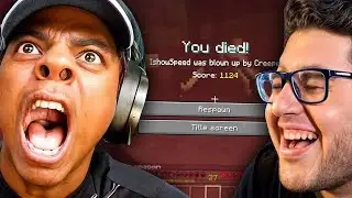 Reagisco Alle MORTI PI&Ugrave; STUPIDE di ISHOWSPEED In MINECRAFT HARDCORE