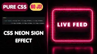 Neon Glowing Sign Tutorial with Realistic Flicker Effect (CSS)!