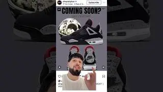 AIR JORDAN 4 &lsquo;BLACK CEMENT&rsquo; WOULD GO CRAZY, COP OR DROP?! 🔥✔️ #snkrs #nike #airjordan4 #aj4