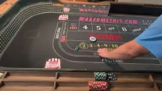 CRAPS! Great Example of Wager's style! Hybrid Ladder!