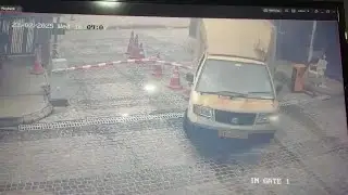 Caught on CCTV: Auto Wrecks Barrier in Gated Community