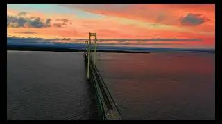 Mackinac Bridge Drone Video