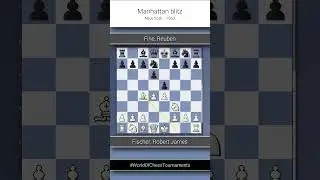 Fischer, Robert James vs. Fine, Reuben, Manhattan blitz 1963, 1-0