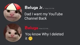 When Beluga Jr. want his Youtube Channel back...