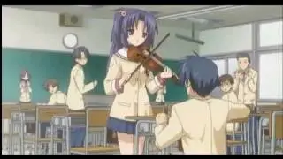 Funny Clannad Scene(English Dub)-Kotomi's Violin