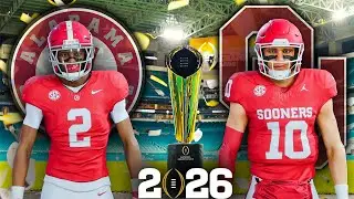 Alabama vs Oklahoma CFP First Round | College Football 26 PS5 Gameplay