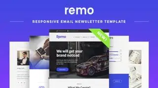 Remo - Responsive Email Newsletter Template | Themeforest Website Templates and Themes
