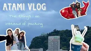 Packing procrastination via spontaneous trip | Snack tasting, Atami + returning to US vlog!