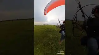 Buzzing The Field. #flying #dudek #ppg #paramotor #adventure #pluma
