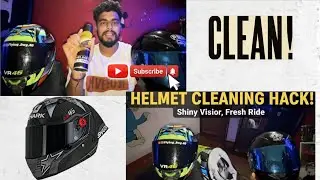 How To Clean helmet ! Self  from home 🏠 Foam  helmet  Cleaner   #ride #helmet #axorhelmets 