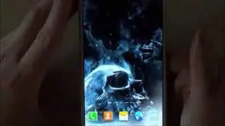 Free skulls live wallpaper for Android phones and tablets