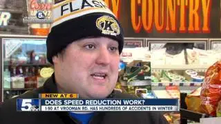 Is the slower speed limit on a Lake Co. stretch of I-90 making roads safer?