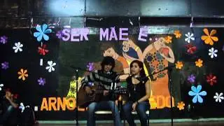 Ralf Zeq e  J&uacute;lia Rodrigues - Prof. Janete e colaboradores -  Sarau das M&atilde;es - Arnolfo Azevedo