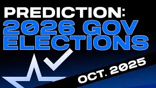 The 2026 Governor Elections as of October 2nd, 2025