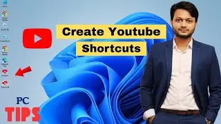 How To Create Youtube Shortcut on Your PC? #shortcut