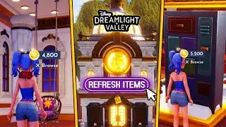 DISNEY Dreamlight Valley. I Refreshed Scrooge's Store Until I Got BEST ITEMS! This Glitch is EPIC!