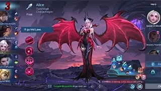 Пробуждение Королевы Крови 😈🩸 Алиса на мидлейне НЕОСТАНОВИМА | Жестокий геймплей MLBB #mobilelege...