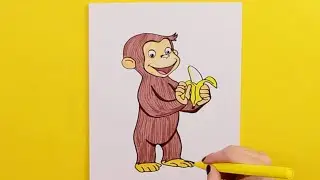 How to draw Curious George