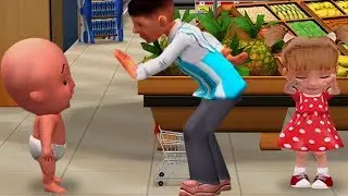 Being Considerate - Baby Learn to be Polite in Supermarket - Fun and Educational Games For Kids