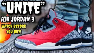Air Jordan 3 SE UNITE Red Cement REVIEW & ON Feet Watch BEFORE You Buy! WORTH $200?