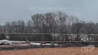 01-24-2026 Myrtle, MS - Freezing Rain - Ice Accumulation on Trees and Powerlines.mov