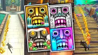 Temple Run 2 Enchanted Palace Vs Spirits Cove Vs Holiday Havoc Vs Holi Festival | Temple Run 2 Maps
